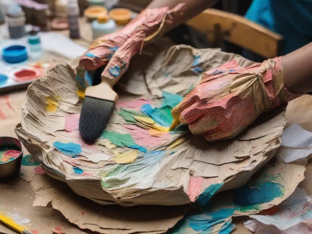 fotografia-papier-mache-arte-maos-tinta -