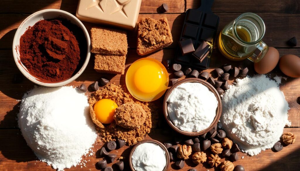 ingredientes para brownies